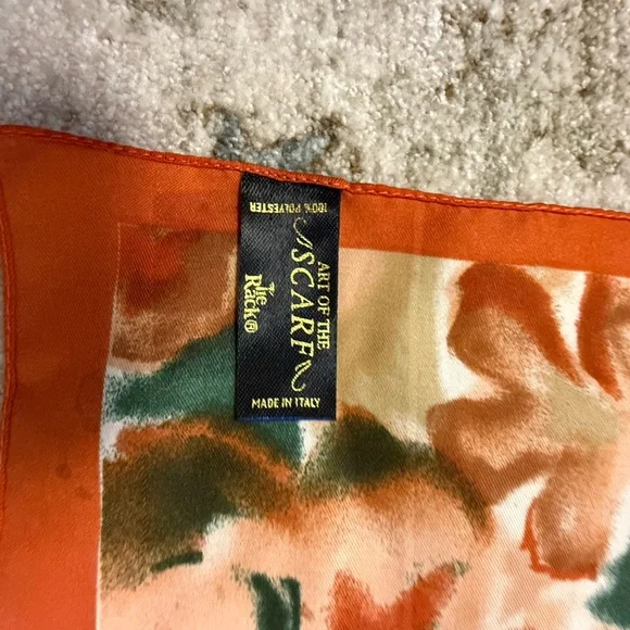 Vintage Art of the Scarf Floral Silk Scarf - Picture 8 of 12